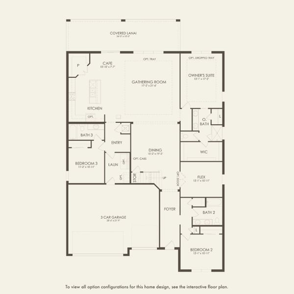 2D floor plan layout for the Merlot Grand by Pulte Homes in Waterset, Apollo Beach, FL (Image 4).
