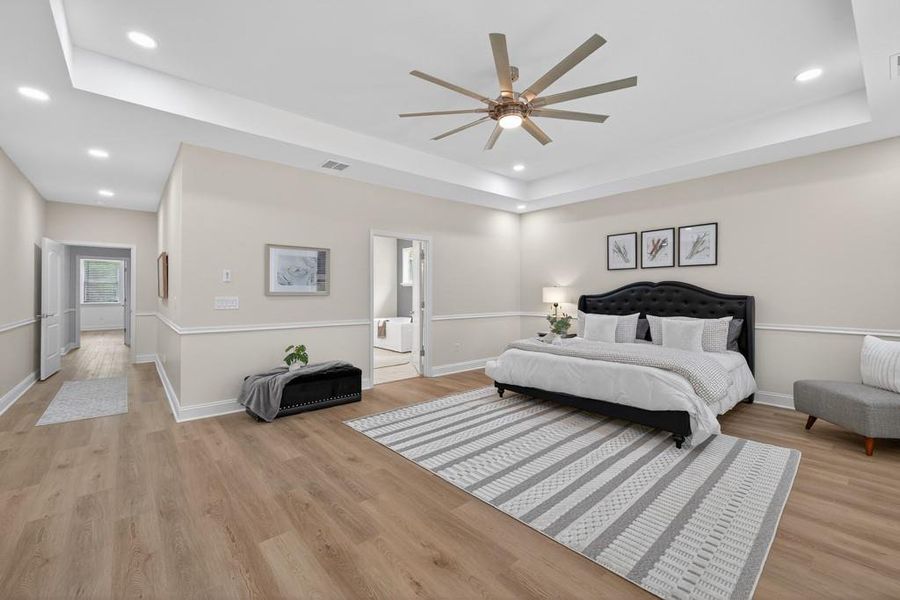 Furnished interior view inside a new home in , Oxford (Image 54).