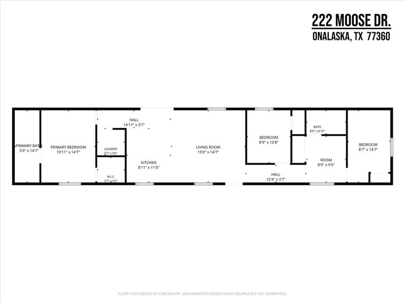 2D floor plan layout of this home in , Onalaska, TX (Image 3). 2D floor plan layout of this home in , Onalaska, TX (Image 3).