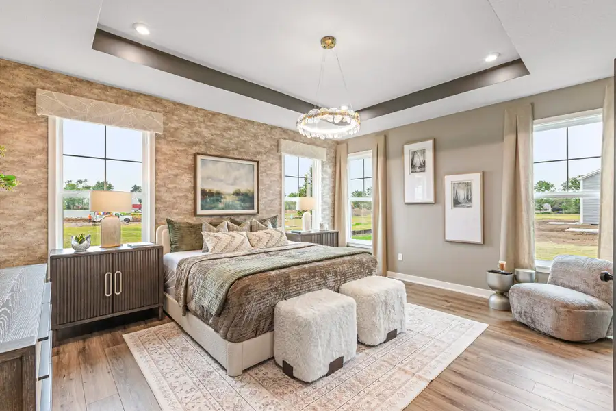 Representative furnished interior of a home built from the Calvin by Fischer Homes in Pickens Bluff, Hiram (Image 17).