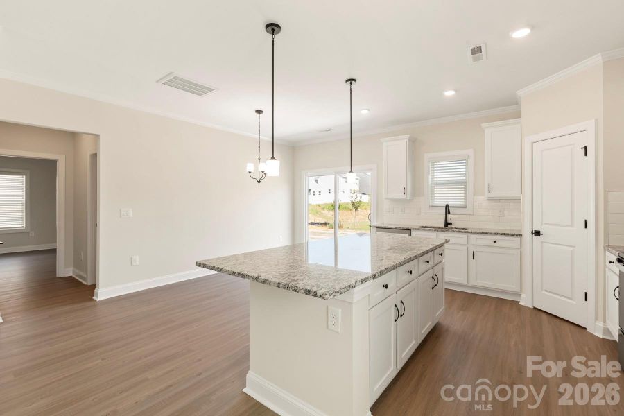 Furnished interior view inside a new home in Colonial Crossing, Troutman (Image 3).