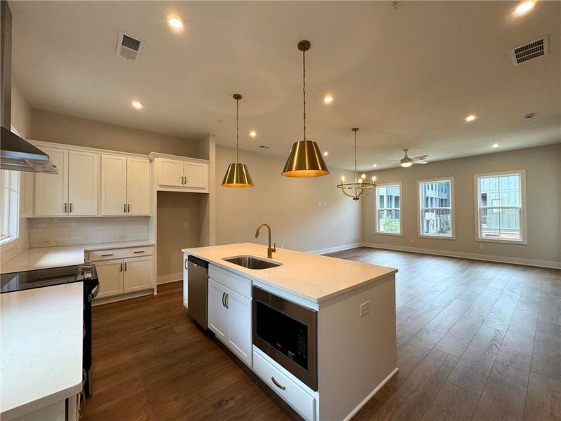 Furnished interior view inside a new home in , Alpharetta (Image 5). Furnished interior view inside a new home in , Alpharetta (Image 5).