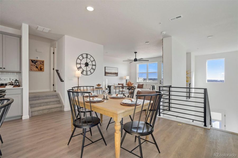 Furnished interior view inside a new home in , Colorado Springs (Image 15). Furnished interior view inside a new home in , Colorado Springs (Image 15).