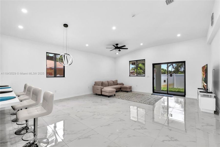 Furnished interior view inside a new home in , Pompano Beach (Image 16).