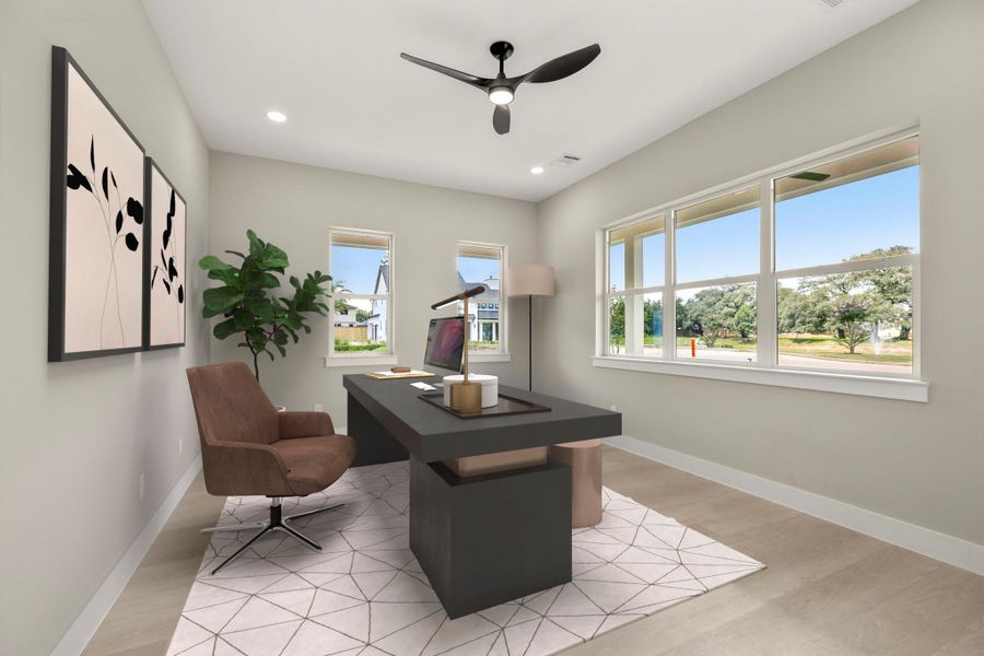 Furnished interior view inside a new home in , Tomball (Image 8).