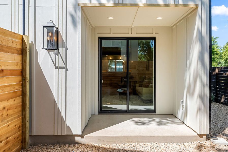 Exterior details and patio area of a home in , Austin (Image 4).