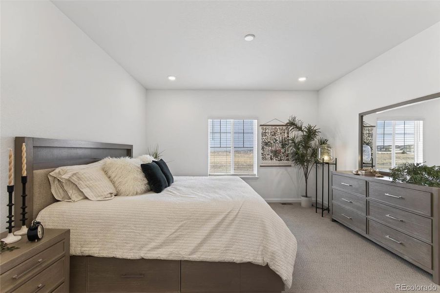Furnished interior view inside a new home in Anthology North, Parker (Image 32).