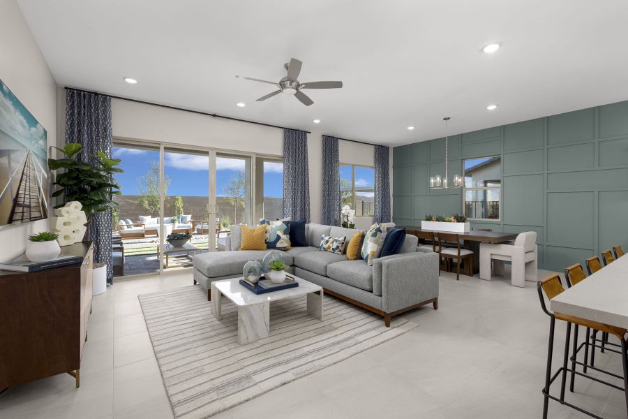 Representative furnished interior of a home built from the Aqua by Mattamy Homes in White Tank Vistas, Waddell (Image 8).