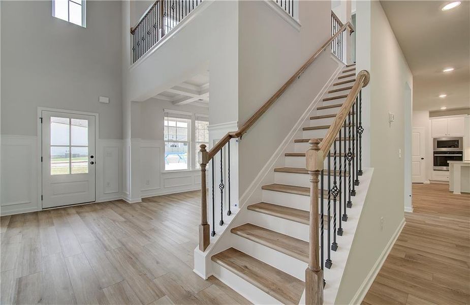 Spacious, unfurnished interior of a new home in Grandview at Millers Mill, Stockbridge (Image 9). Spacious, unfurnished interior of a new home in Grandview at Millers Mill, Stockbridge (Image 9).