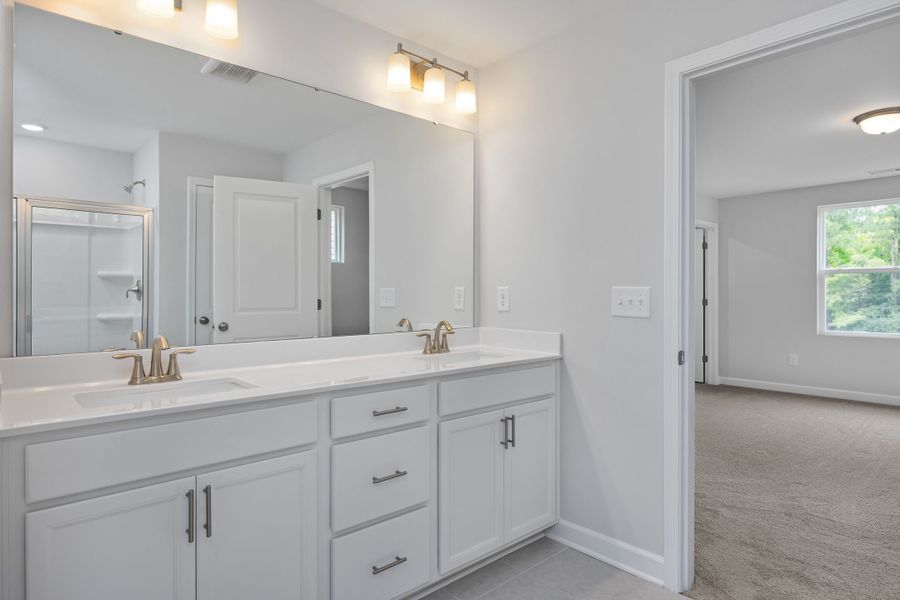 Representative furnished interior of a home built from the The Durham by Davidson Homes LLC in Gregory Village Townhomes, Lillington (Image 11).