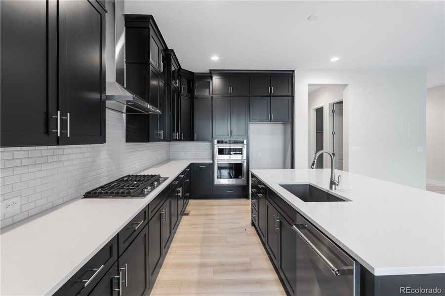 Furnished interior view inside a new home in Reflection at Solstice, Littleton (Image 8).