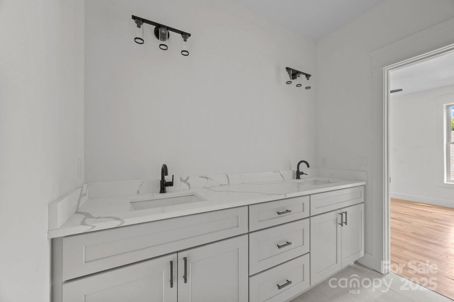Primary bath with double vanities Primary bath with double vanities