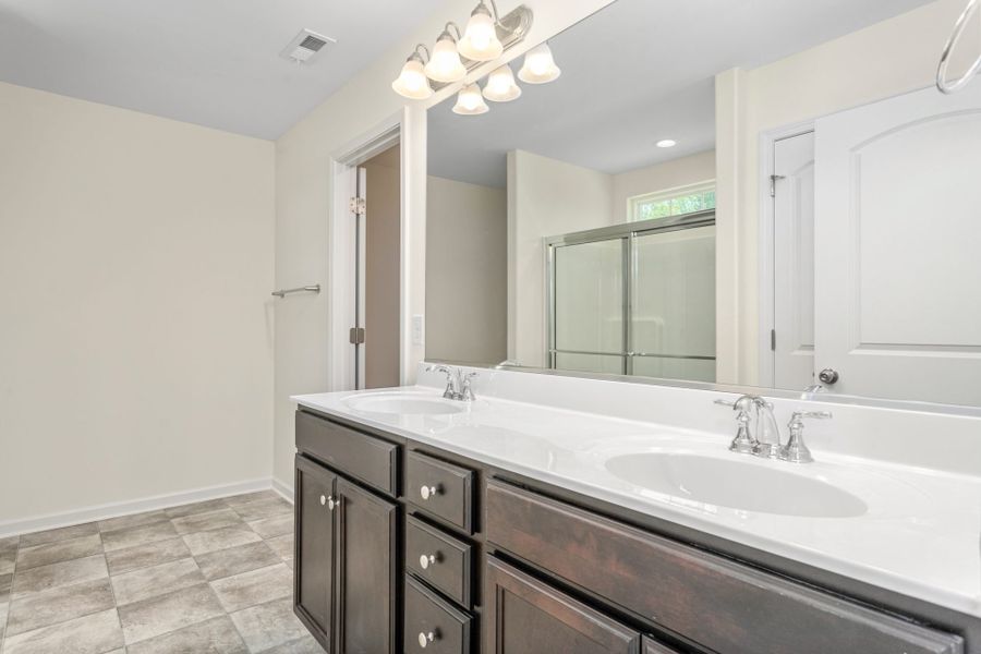 Representative furnished interior of a home built from the Vermont by Keystone Homes NC in The Wilcox, Greensboro (Image 7).