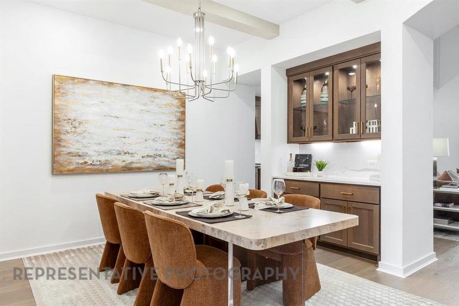 Furnished interior view inside a new home in Mustang Lakes, Celina (Image 28).