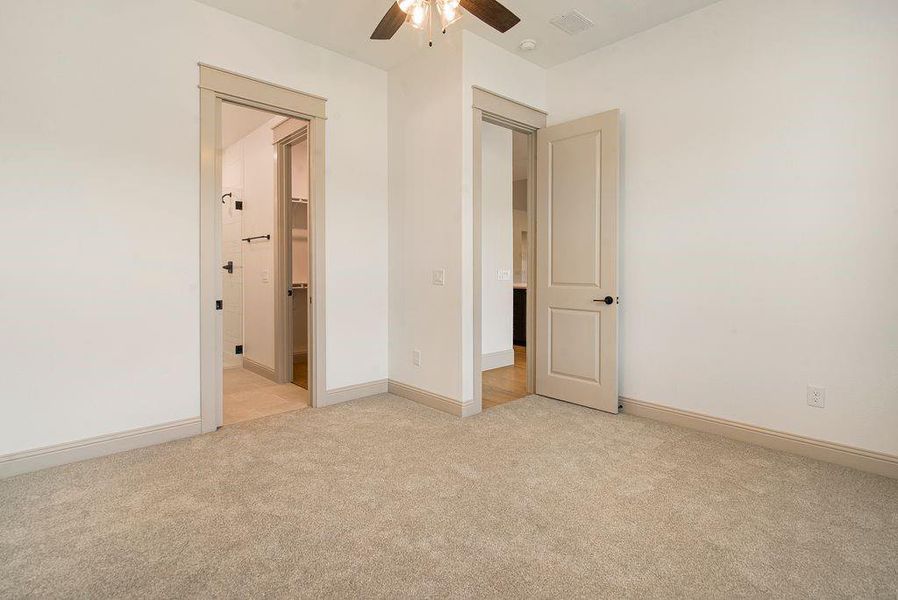 The socondary bedrooms have ensuite full baths.