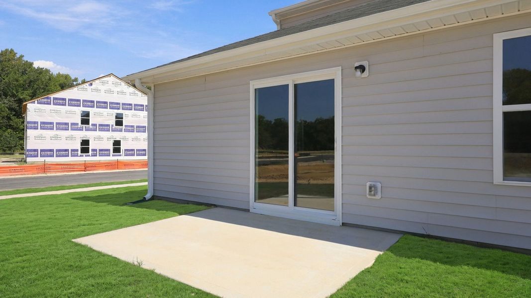 Exterior details and patio area of a home in Carter Ridge, Greenville (Image 23).