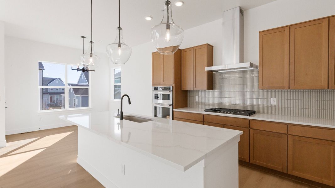 Furnished interior view inside a new home in Dillon Pointe - Journey, Broomfield (Image 16).