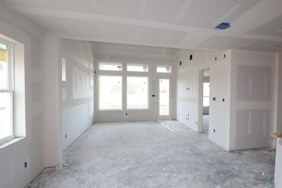 In-progress construction of a new home in The Grand Prairie 40’, Hockley, TX (Image 36).