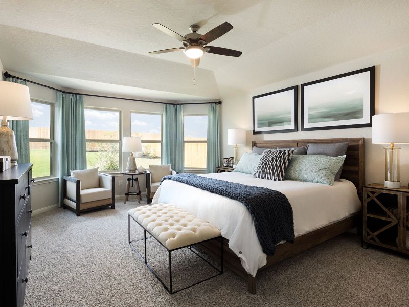 Furnished interior view inside a new home in Legendary Trails - Classic Series, Cibolo (Image 5).