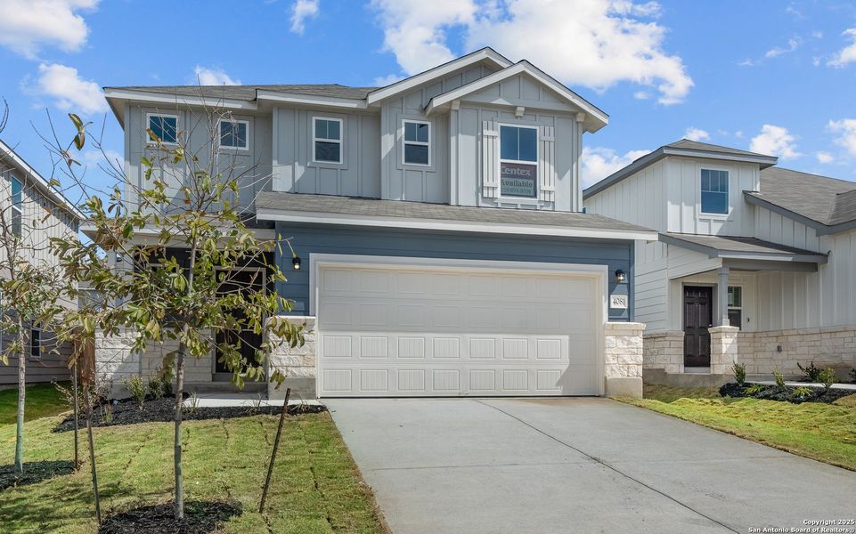 Front exterior of a new home in , San Antonio, TX, highlighting curb appeal (Image 14).