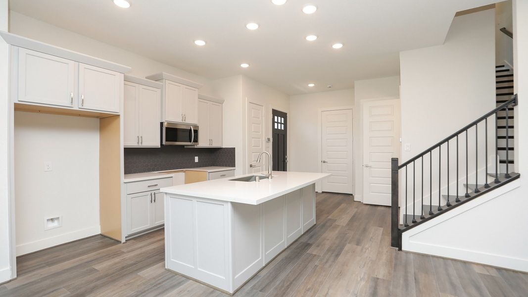 Furnished interior view inside a new home in Independence Heights, Houston (Image 9).