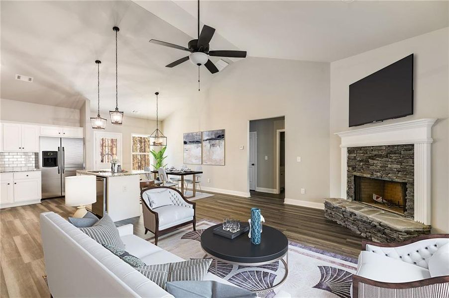 Furnished interior view inside a new home in , Buchanan (Image 22).