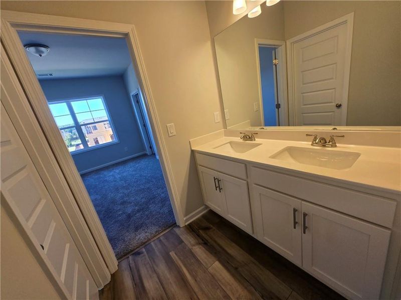 Furnished interior view inside a new home in Enclave at Logan Point, Loganville (Image 12). Furnished interior view inside a new home in Enclave at Logan Point, Loganville (Image 12).
