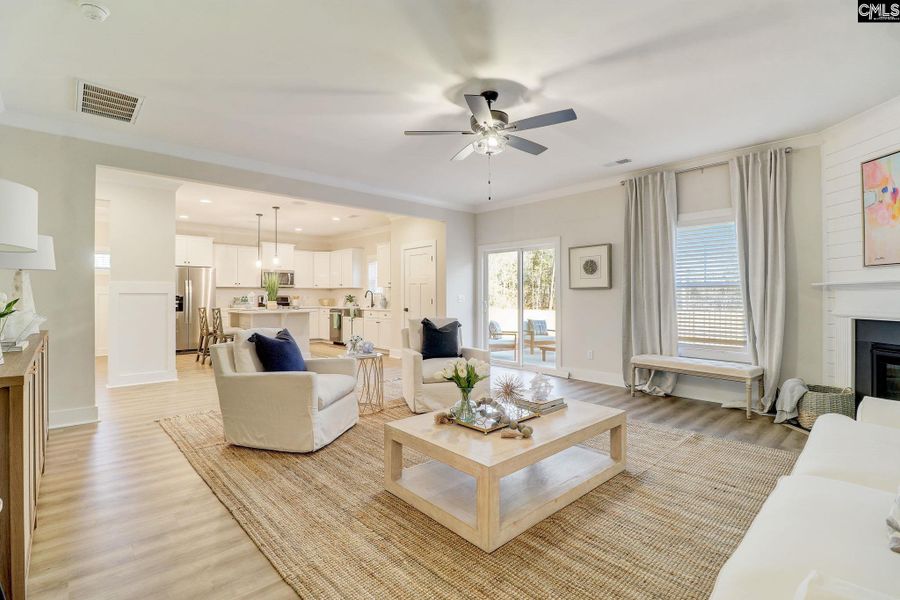 Furnished interior view inside a new home in Raglins Creek, Lugoff (Image 6). Furnished interior view inside a new home in Raglins Creek, Lugoff (Image 6).