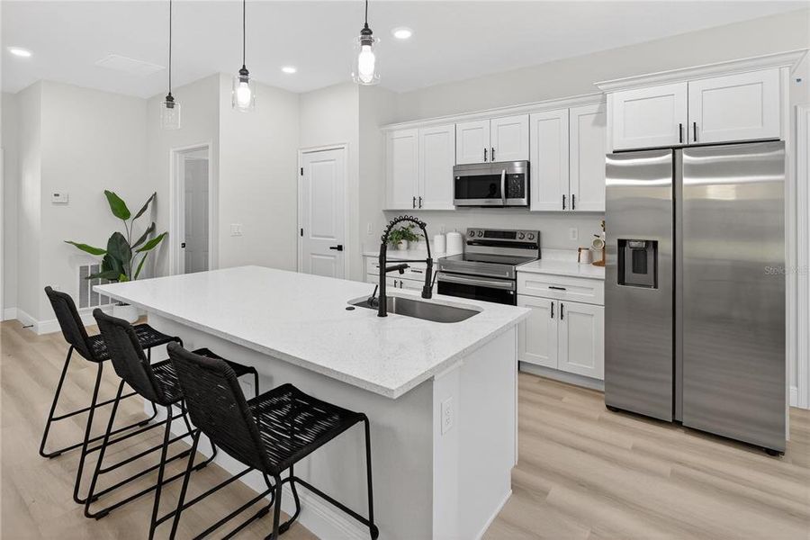 Furnished interior view inside a new home in , Dunnellon (Image 9).