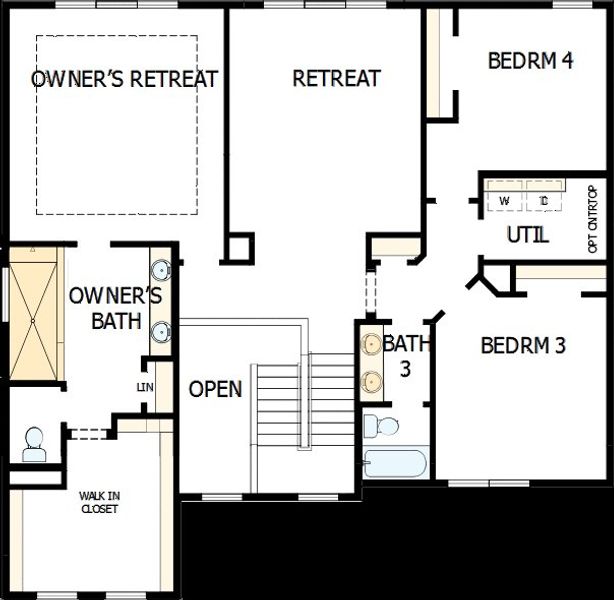 2D floor plan layout of this home in Ellis, Marietta, GA (Image 6).