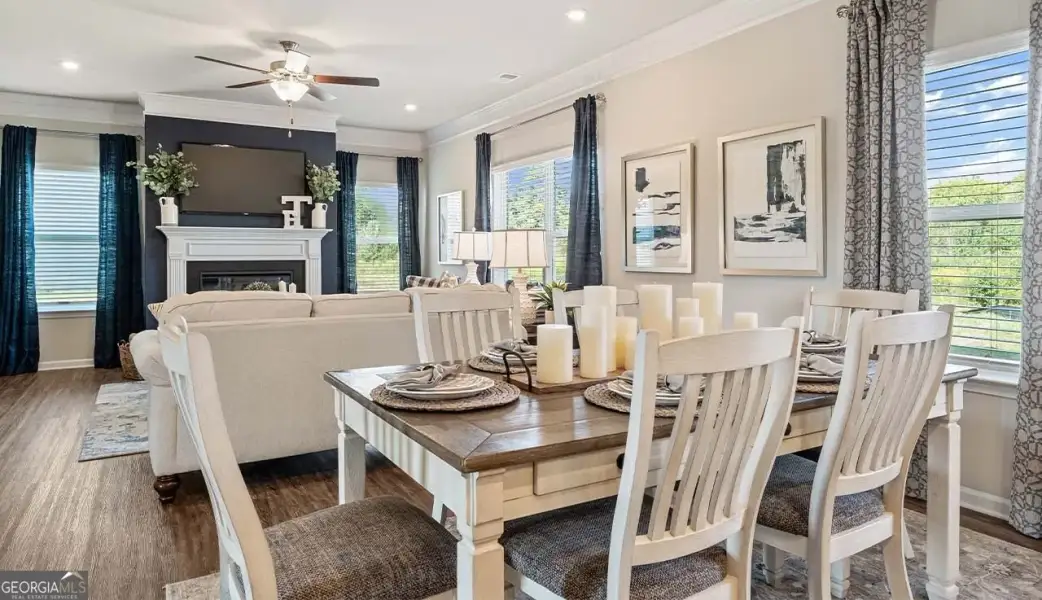 Furnished interior view inside a new home in Bryson Farms, Byron (Image 29).