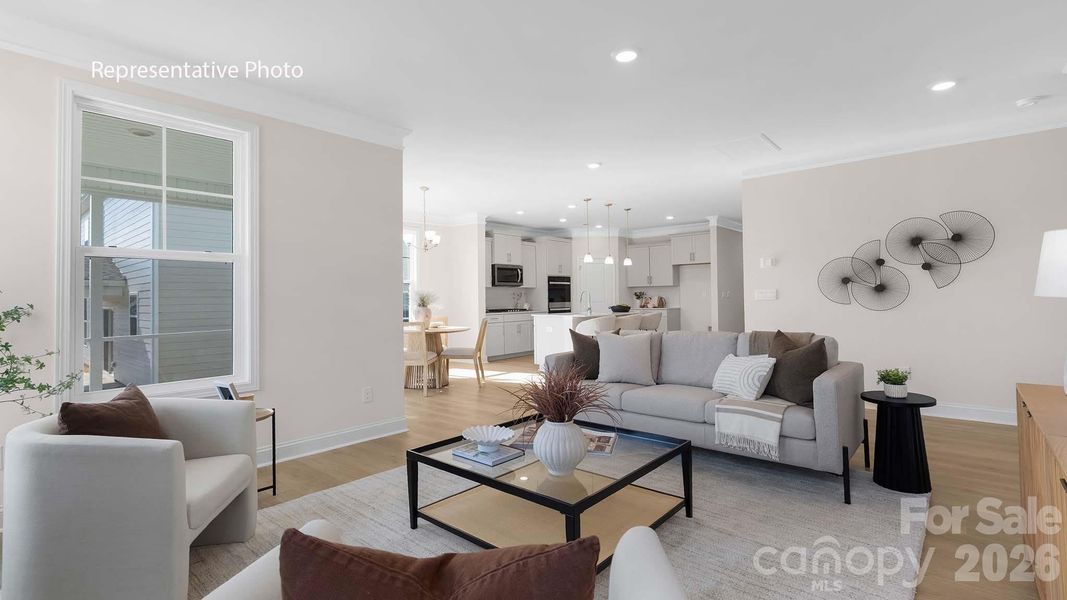 Furnished interior view inside a new home in Sylvan Creek, Denver (Image 15).