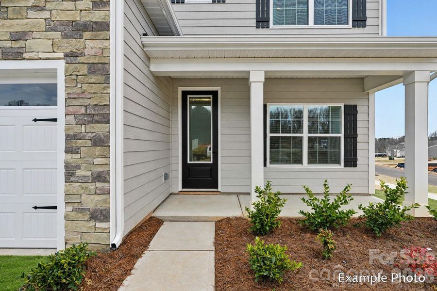 Exterior details and patio area of a home in Colonial Crossing, Troutman (Image 15). Exterior details and patio area of a home in Colonial Crossing, Troutman (Image 15).