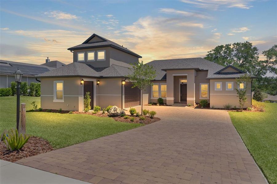 Front exterior of a new home in , Lady Lake, FL, highlighting curb appeal (Image 29).