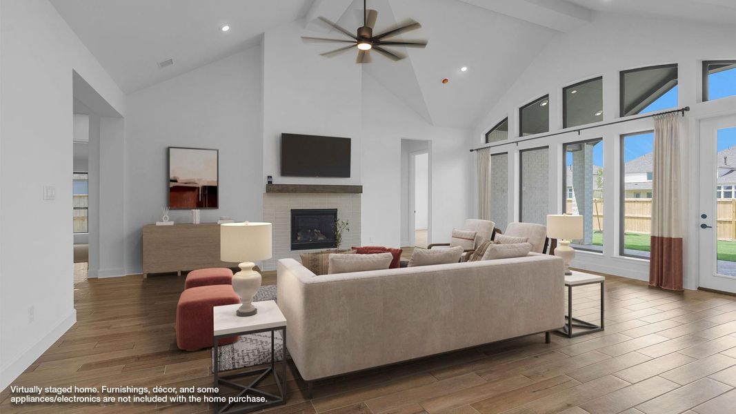 Furnished interior view inside a new home in Meridiana 70', Manvel (Image 6). Furnished interior view inside a new home in Meridiana 70', Manvel (Image 6).