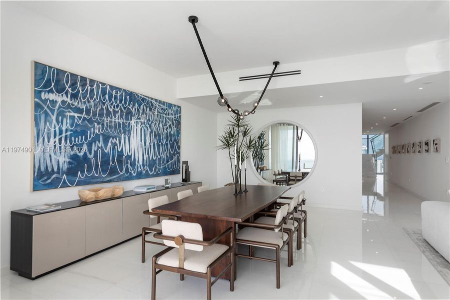 Furnished interior view inside a new home in , Miami (Image 9).