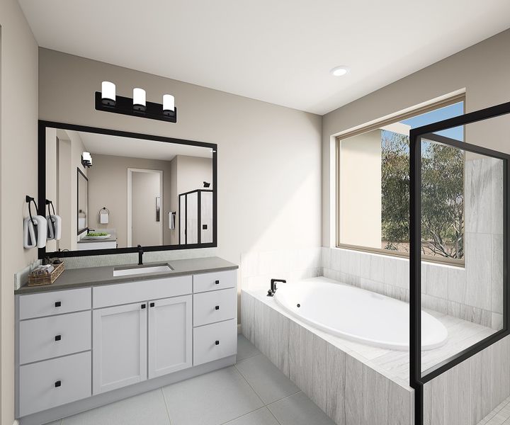 Representative furnished interior of a home built from the Sage Plan 4003 by Tri Pointe Homes in Waterston Central, Gilbert (Image 10). Representative furnished interior of a home built from the Sage Plan 4003 by Tri Pointe Homes in Waterston Central, Gilbert (Image 10).