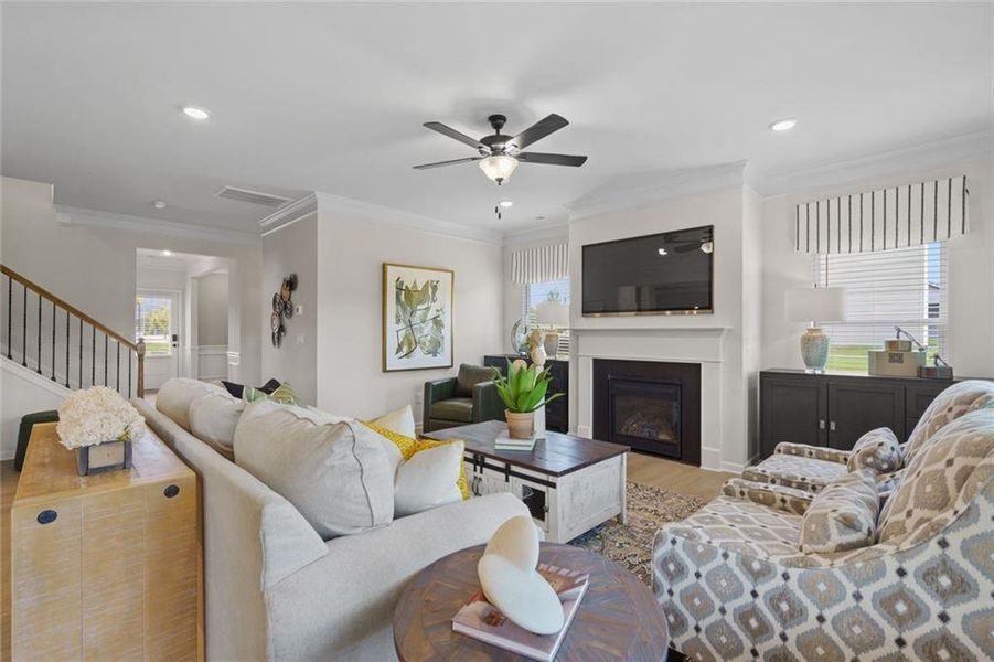 Furnished interior view inside a new home in Allen Manor, Hoschton (Image 7).