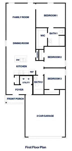 2D floor plan layout of this home in Silverthorne, Conroe, TX (Image 3).