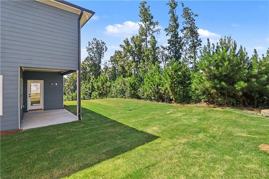 Exterior details and patio area of a home in Thunder Ridge, Dawsonville (Image 3).