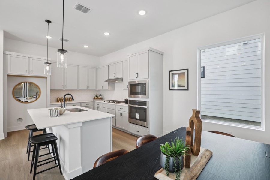 Furnished interior view inside a new home in Novel, Austin (Image 11).