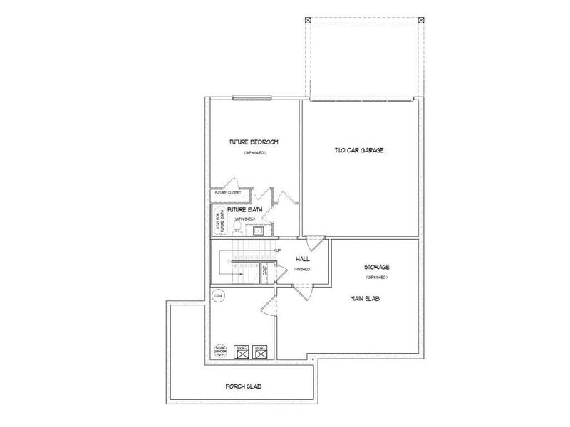 2D floor plan layout of this home in Hemingway, Flowery Branch, GA (Image 4).