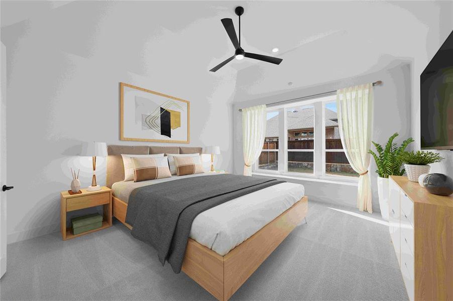 Furnished interior view inside a new home in Estates at Rockhill, Frisco (Image 17).