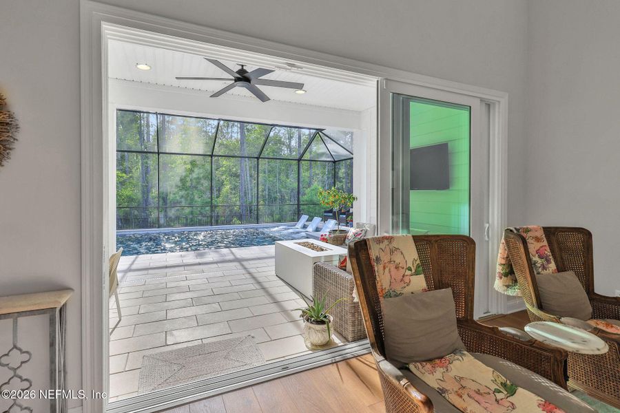Furnished interior view inside a new home in Settler's Landing at Nocatee, Ponte Vedra (Image 77).