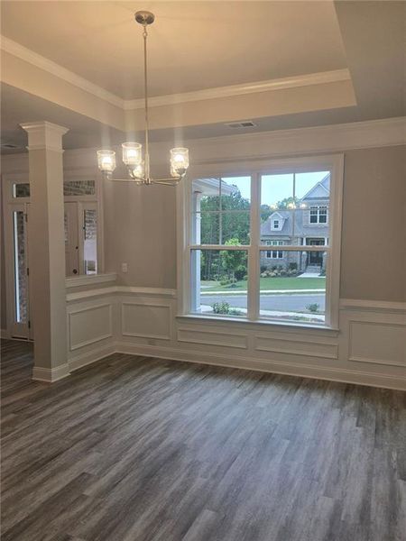 Spacious, unfurnished interior of a new home in Mirror Lake at South Harbour, Villa Rica (Image 18). Spacious, unfurnished interior of a new home in Mirror Lake at South Harbour, Villa Rica (Image 18).