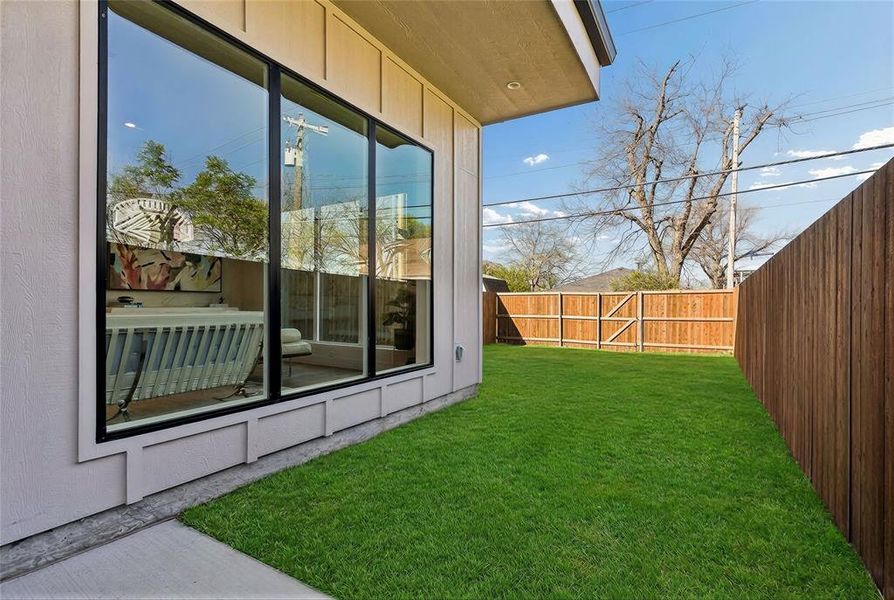 Exterior details and patio area of a home in , Dallas (Image 26).