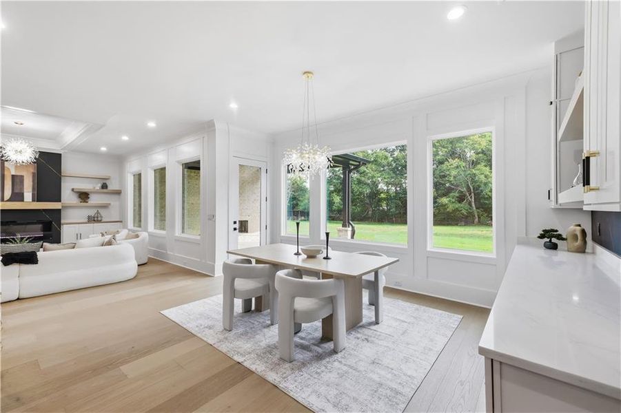 Furnished interior view inside a new home in , Monroe (Image 52).