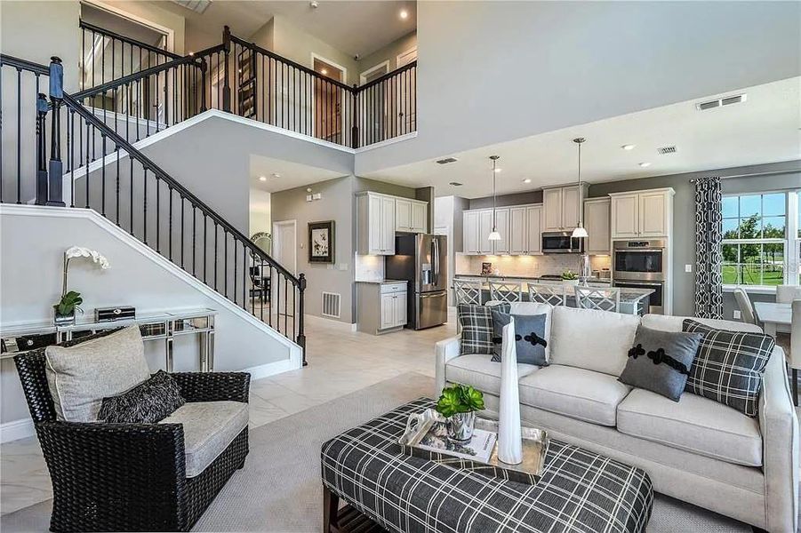 Furnished interior view inside a new home in Parkview Preserve, Apopka (Image 10). Furnished interior view inside a new home in Parkview Preserve, Apopka (Image 10).