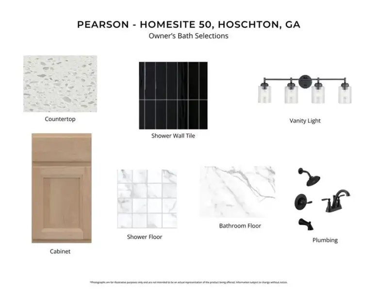 Sample of building materials used in homes in Hidden Fields, Hoschton (Image 4).