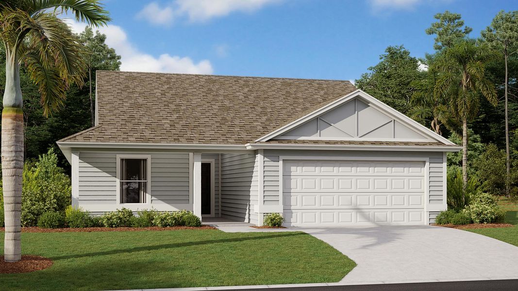 Front exterior of a home in the Bridle Creek community, located in Jacksonville, FL (Image 17). Front exterior of a home in the Bridle Creek community, located in Jacksonville, FL (Image 17).